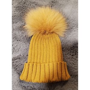 Fall Autumn Beanie Hat w/Pom Pom O/S